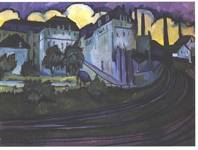 Ernst Ludwig Kirchner Gateway to the freight depot in Altstadt